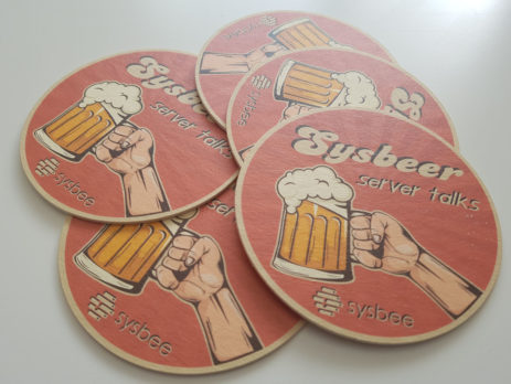 sysbeer beer coaster