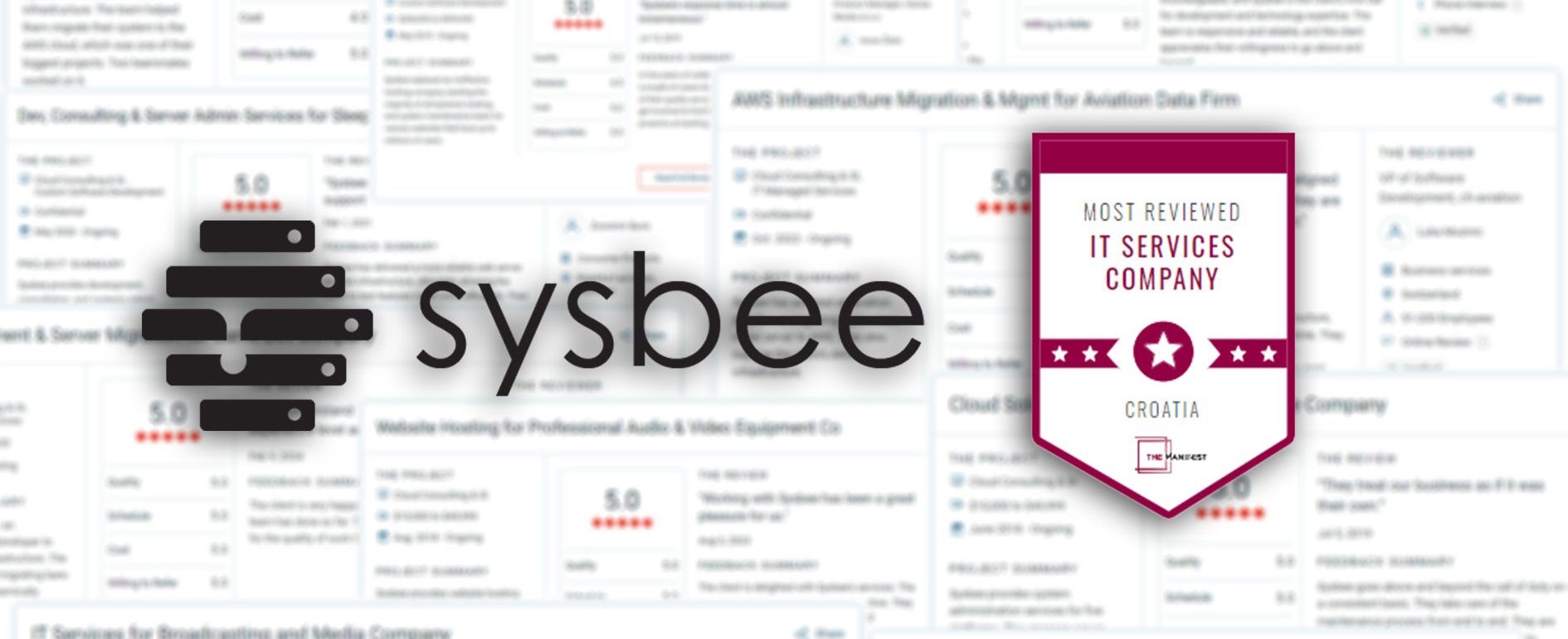 The Manifest Crowns Sysbee as one of the Most-Reviewed IT Services Providers in Croatia